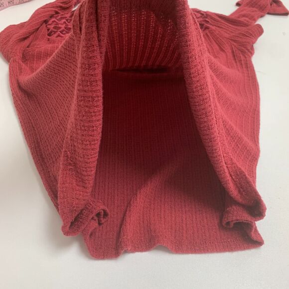 Lucky Brand Drop Needle Sweater Womens M Medium Rosy Embroidered Linen Blend - Picture 9 of 16